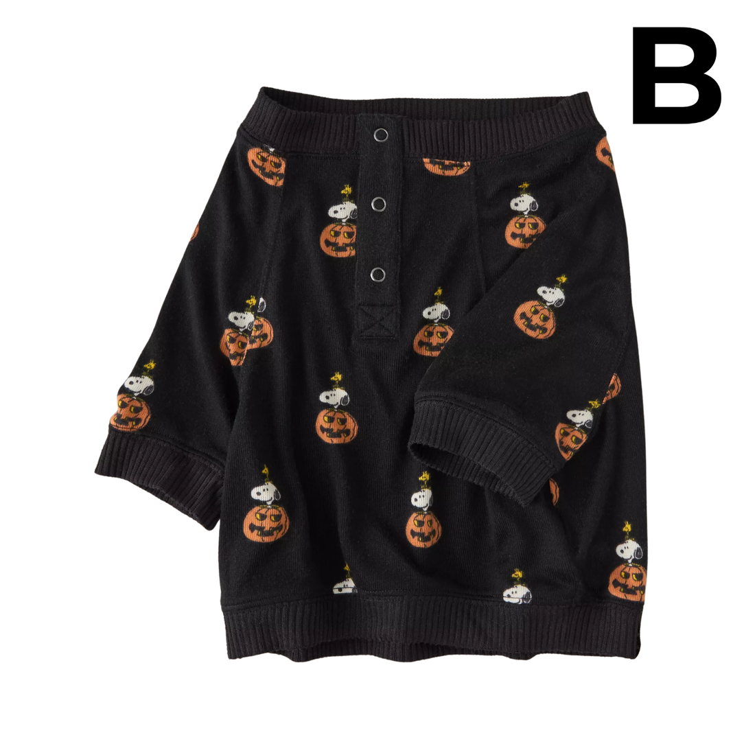 ABO Luxe Plush Snoopy PJ Top **PREVENTA BLACK**