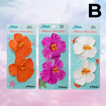 Hibiscus Hair Clips