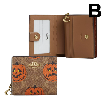 Snap Wallet In Signature Canvas With Halloween Print PREVENTA