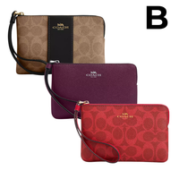 Corner Zip Wristlet With Signature Canvas **PREVENTA**