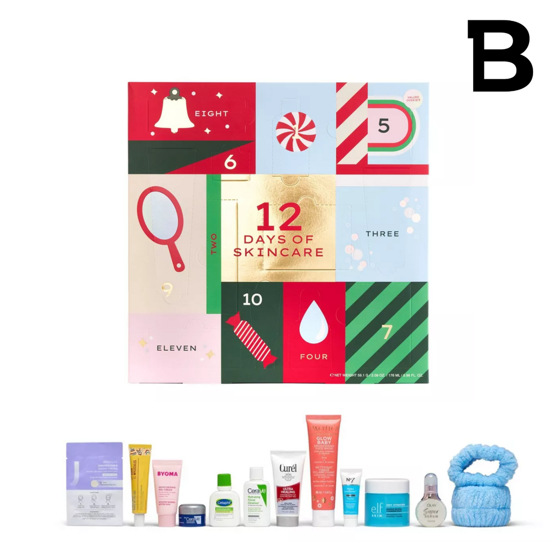 Skincare Advent Calendar Gift Set – 12pc PREVENTA