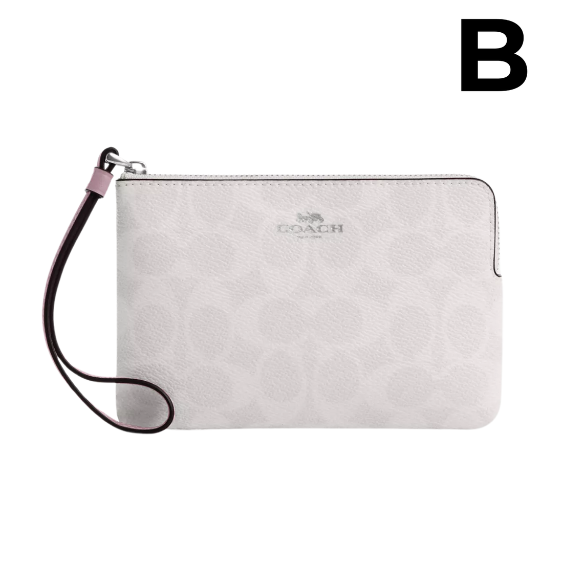 Corner Zip Wristlet With Signature Canvas **PREVENTA**