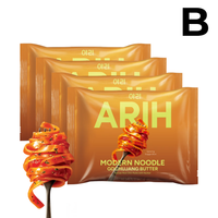 ARIH Modern Noodles, Western-Korean Fusion Soup-Less Noodles, Vongole, PAQUETE 4 PIEZAS **PREVENTA**