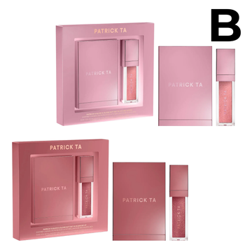 Patrick's Glow and Gloss Set: Major Headlines Blush Duo and Plumping Lip Gloss Makeup Gift Set