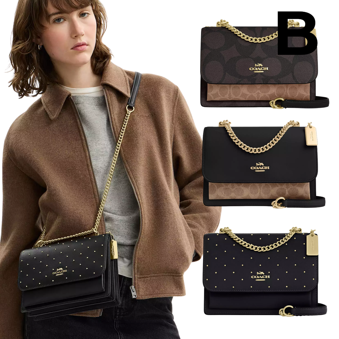 Klare Crossbody Bag In Signature Leather **PREVENTA**