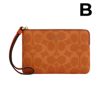 Corner Zip Wristlet With Signature Canvas **PREVENTA**