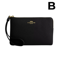 Corner Zip Wristlet In Signature Leather **PREVENTA**