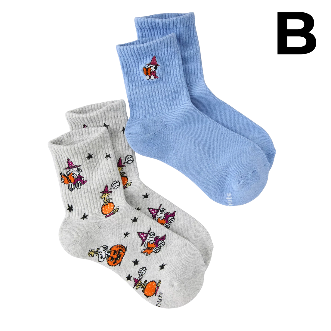 AE Snoopy Cropped Crew Socks 2-Pack **PREVENTA**