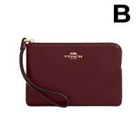 Corner Zip Wristlet With Signature Canvas **PREVENTA**