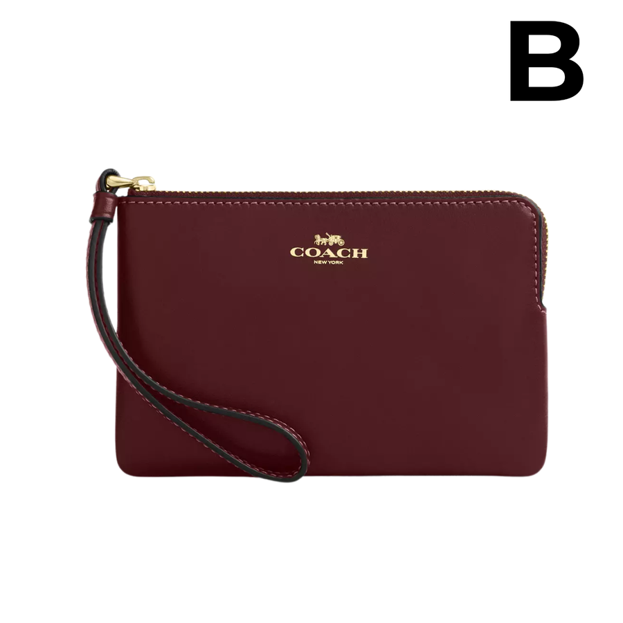 Corner Zip Wristlet With Signature Canvas **PREVENTA**