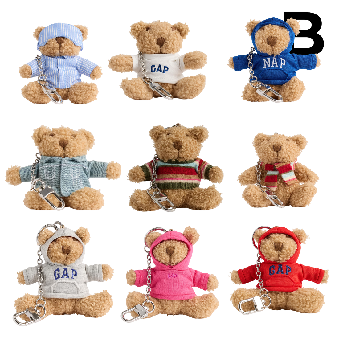 Brannan Bear Hoodie Bag Charm PREVENTA