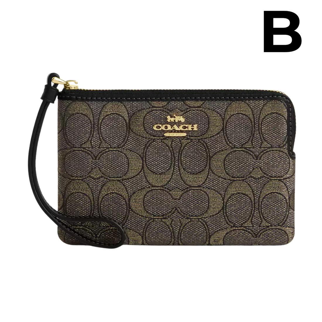 Corner Zip Wristlet With Signature Canvas **PREVENTA**