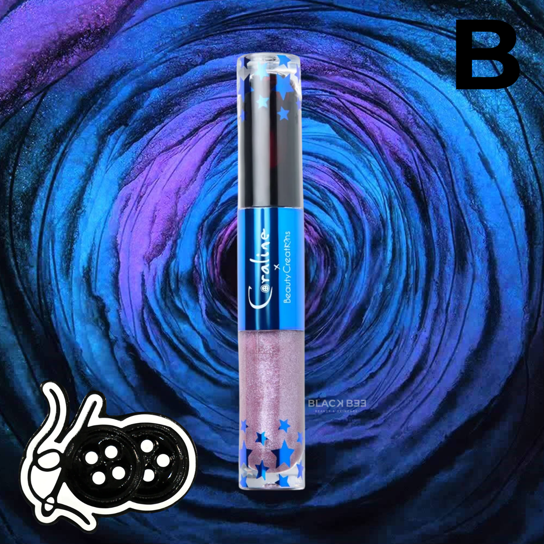 Duo Tinta y brillo labial 2-1 Beauty Creations x Coraline (VENTA EXLUSIVA ONLINE ENVIANDO DE 7 A 14 DIAS HÁBILES)