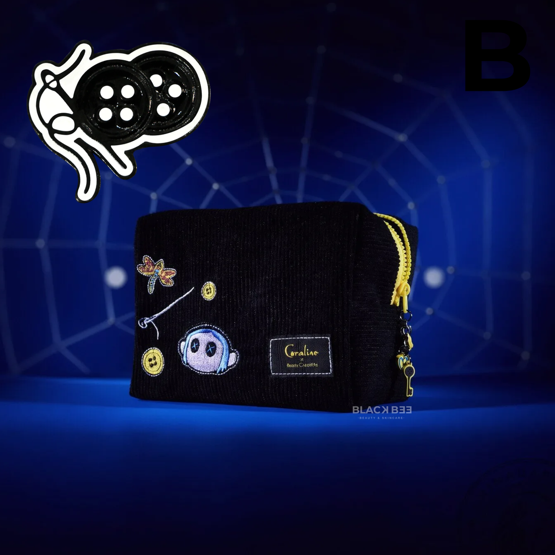 Cosmetiquera Coraline x Beauty Creations "Threadful" (VENTA EXLUSIVA ONLINE ENVIANDO DE 7 A 14 DIAS HÁBILES)
