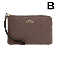 Corner Zip Wristlet In Signature Leather **PREVENTA**