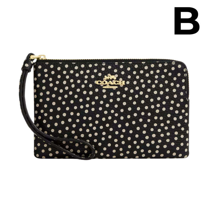 Corner Zip Wristlet With Signature Canvas **PREVENTA**