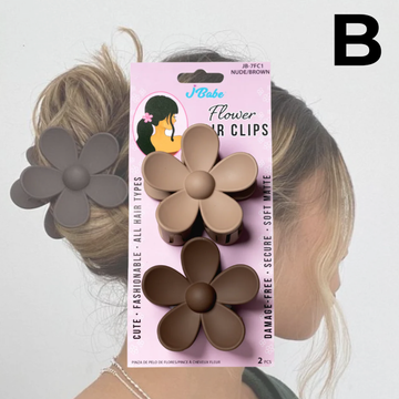 FLOWER HAIR CLIPS