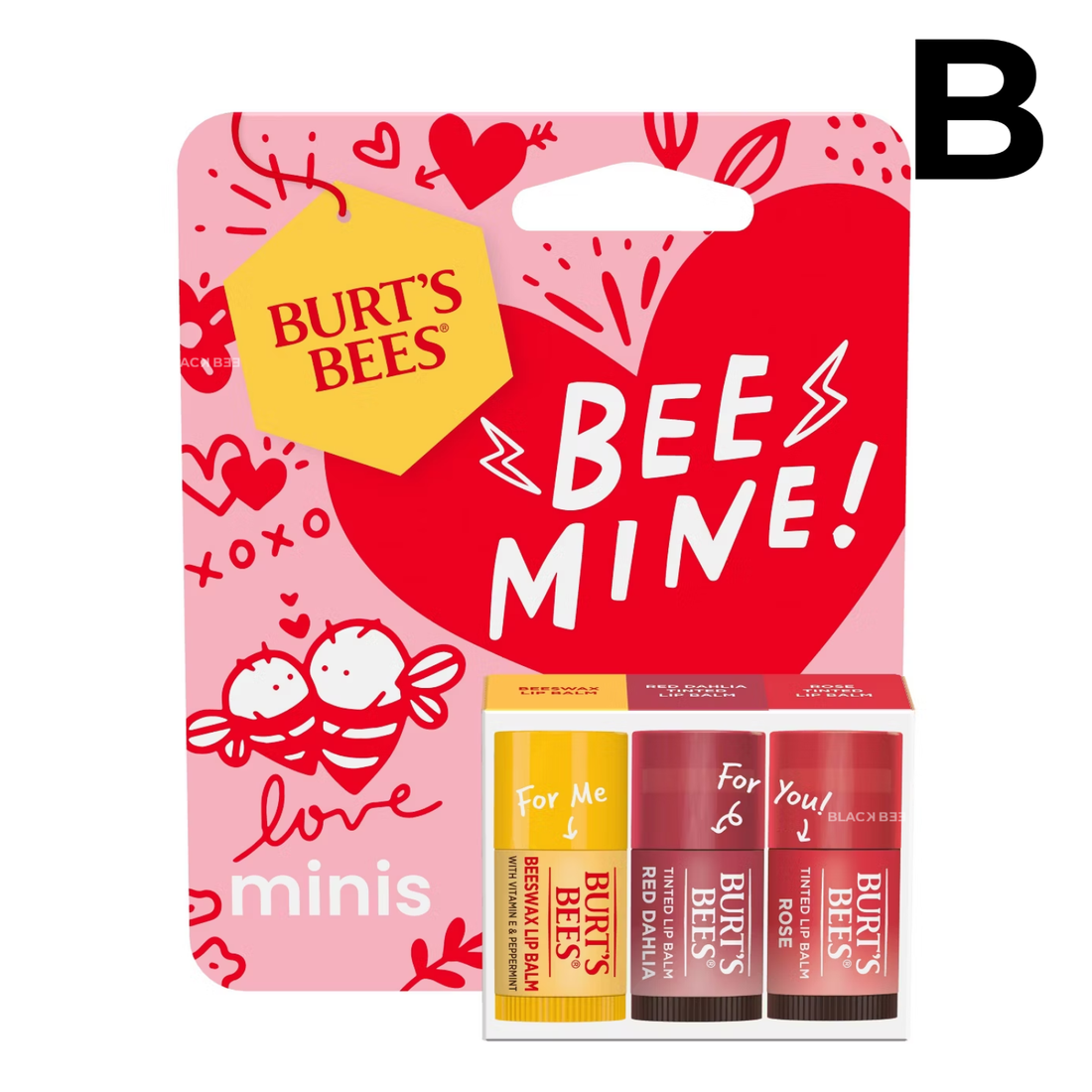 Burt’s Bees Valentine’s Day Mini Lip Balms BEE MINE - 3pk **PREVENTA**