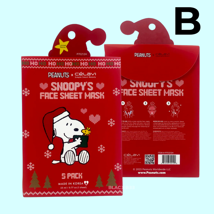 SNOOPY´S FACE SHEET MASK 5 PCS
