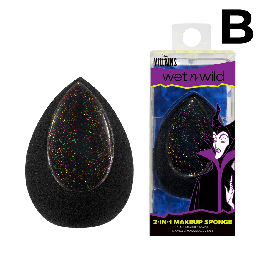 Villains 2-In-1 Black Teardrop Makeup Sponge PREVENTA