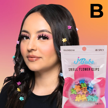 Clips Arcoiris de Florecitas