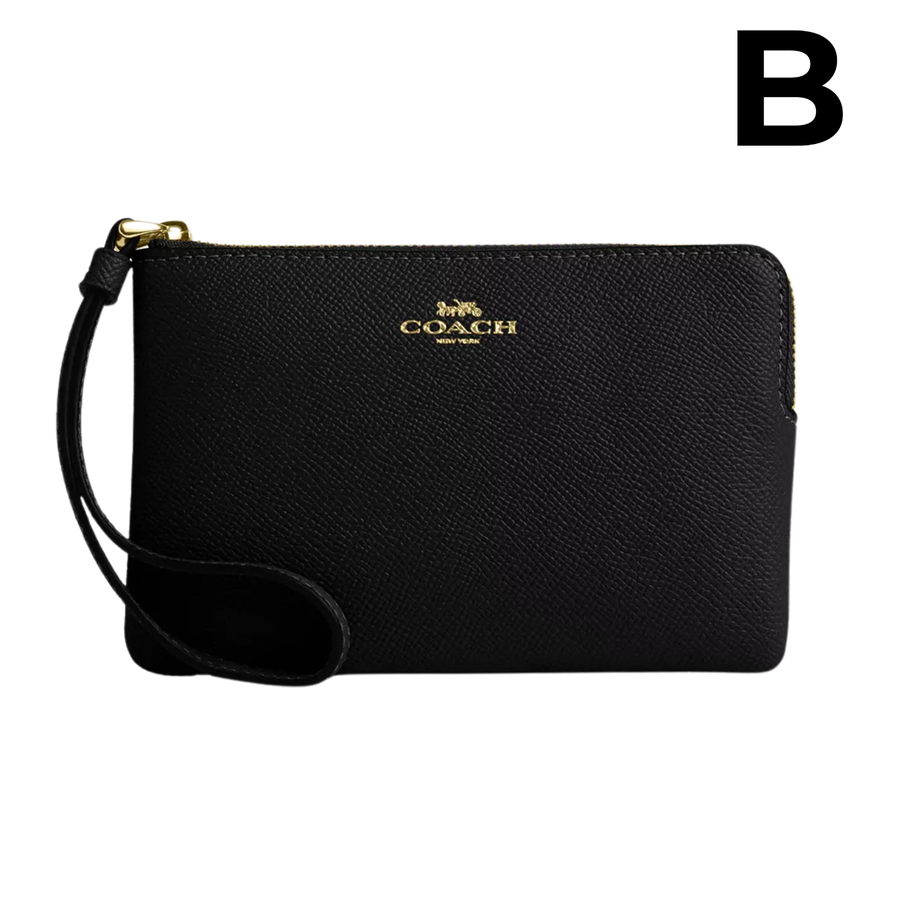 Corner Zip Wristlet With Signature Canvas **PREVENTA**