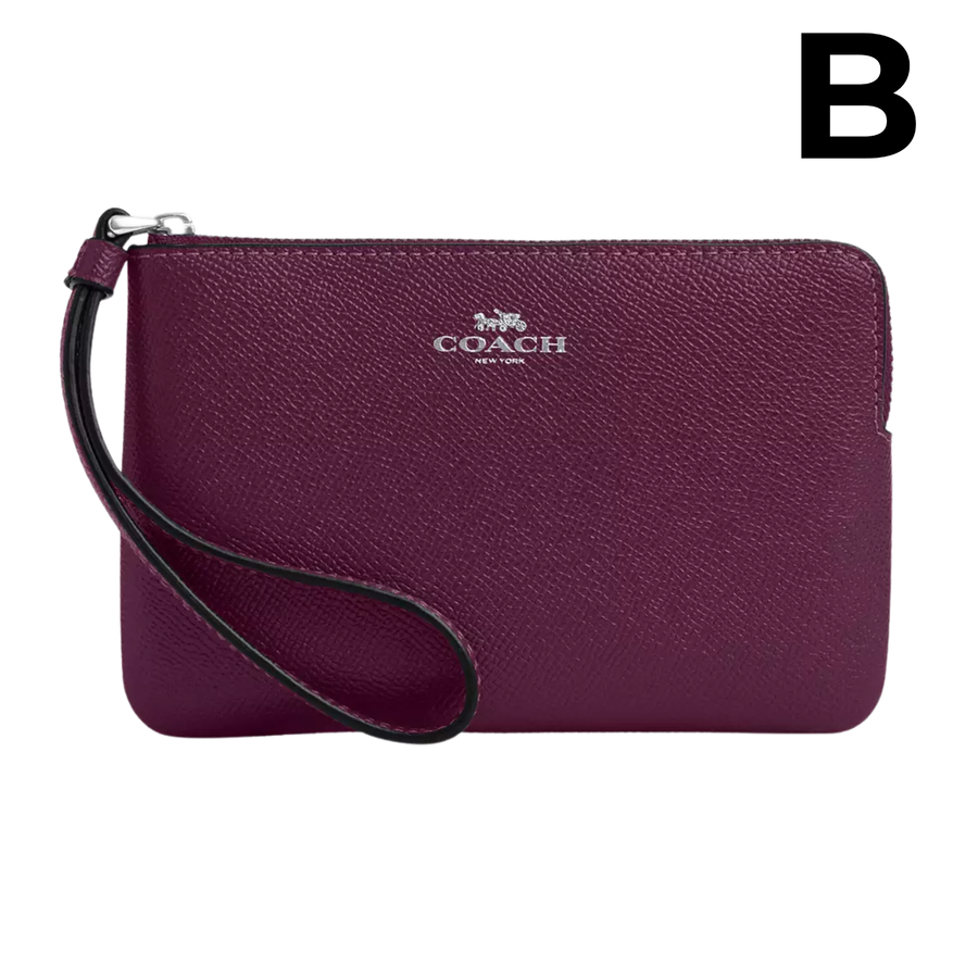 Corner Zip Wristlet With Signature Canvas **PREVENTA**