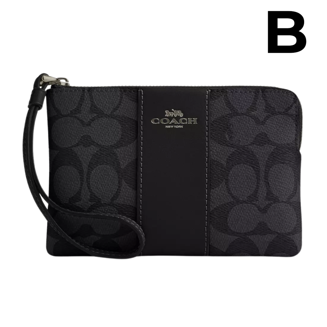 Corner Zip Wristlet In Signature Leather **PREVENTA**