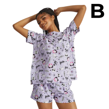 Women's Nightmare Before Christmas Pajama Set - Purple PREVENTA