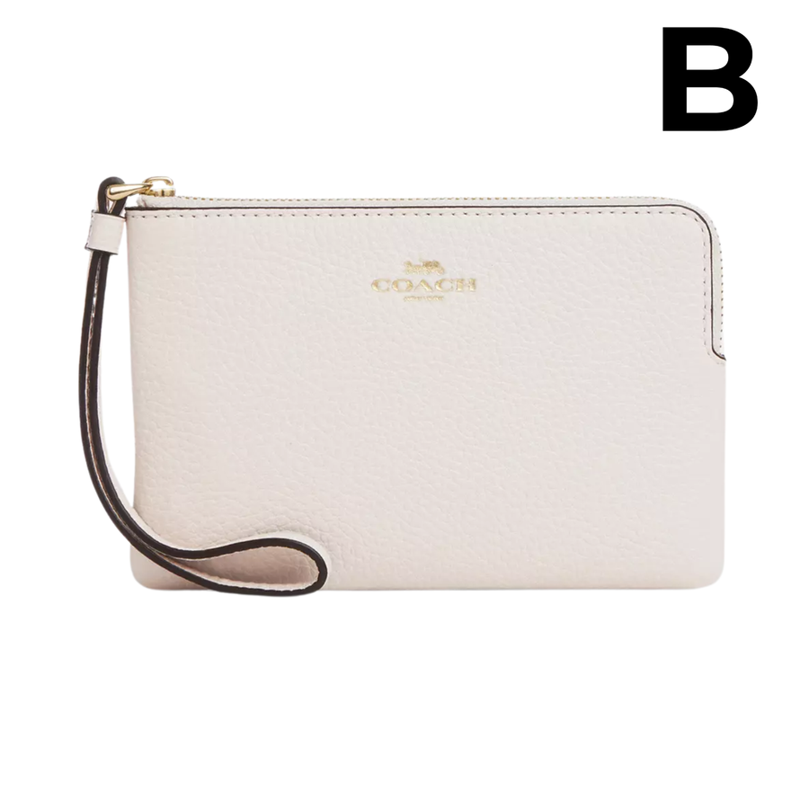 Corner Zip Wristlet With Signature Canvas **PREVENTA**