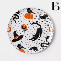 Halloween Icons Dinner Plate White - Hyde & EEK! Boutique™ PREVENTA