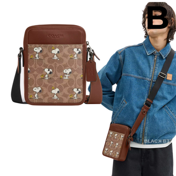 Coach X Peanuts Sullivan Crossbody Bag In Signature Canvas With Snoopy Print PREVENTA