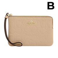 Corner Zip Wristlet In Signature Leather **PREVENTA**