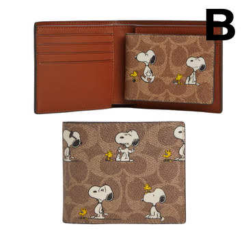Coach X Peanuts 3 In 1 Wallet In Signature Canvas With Snoopy Print PREVENTA