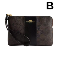 Corner Zip Wristlet With Signature Canvas **PREVENTA**