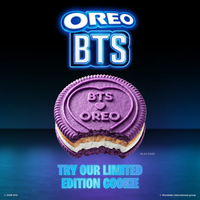 OREO Galletas Sándwich BTS, Edición Limitada, 10.68 oz PREVENTA