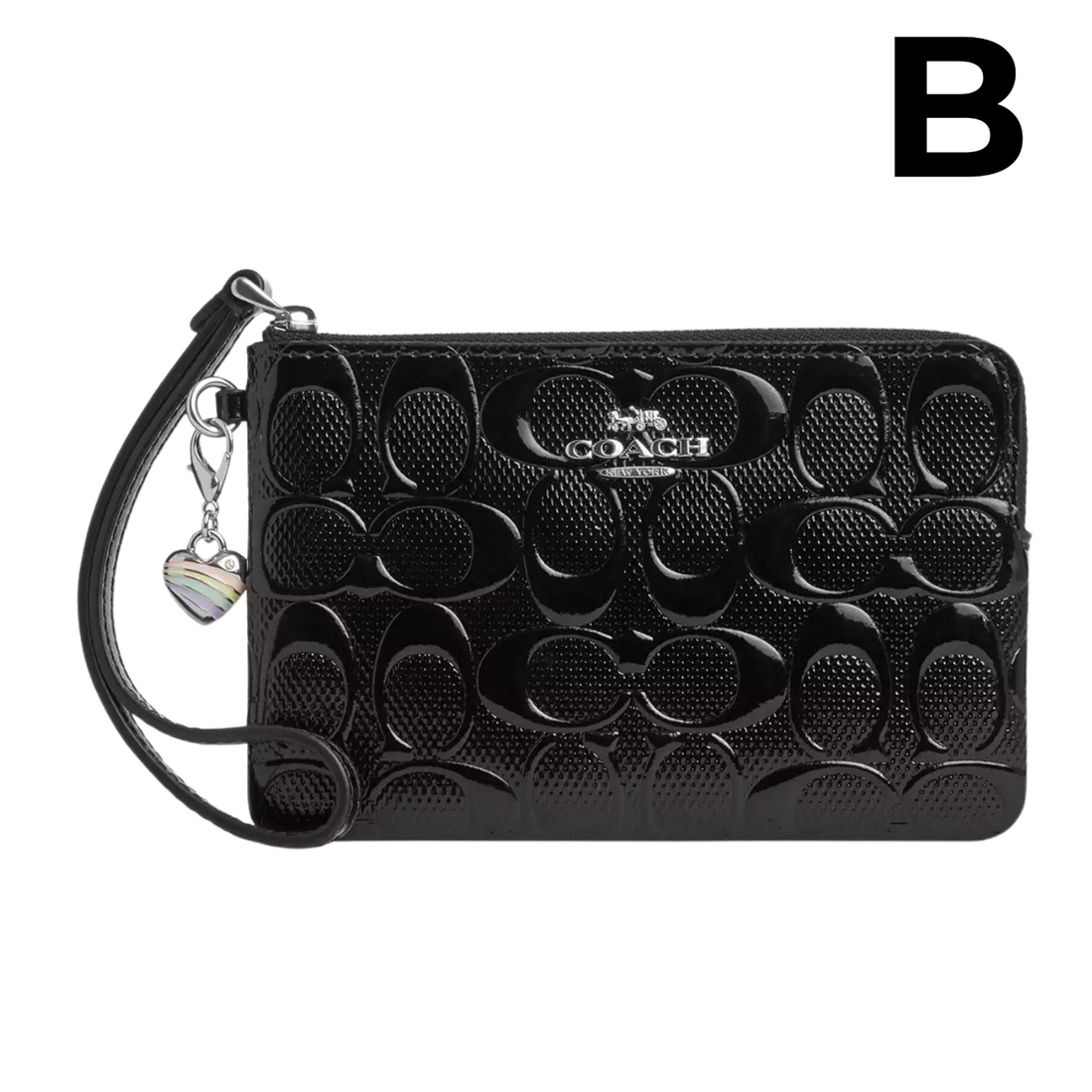 Corner Zip Wristlet In Signature Leather **PREVENTA**