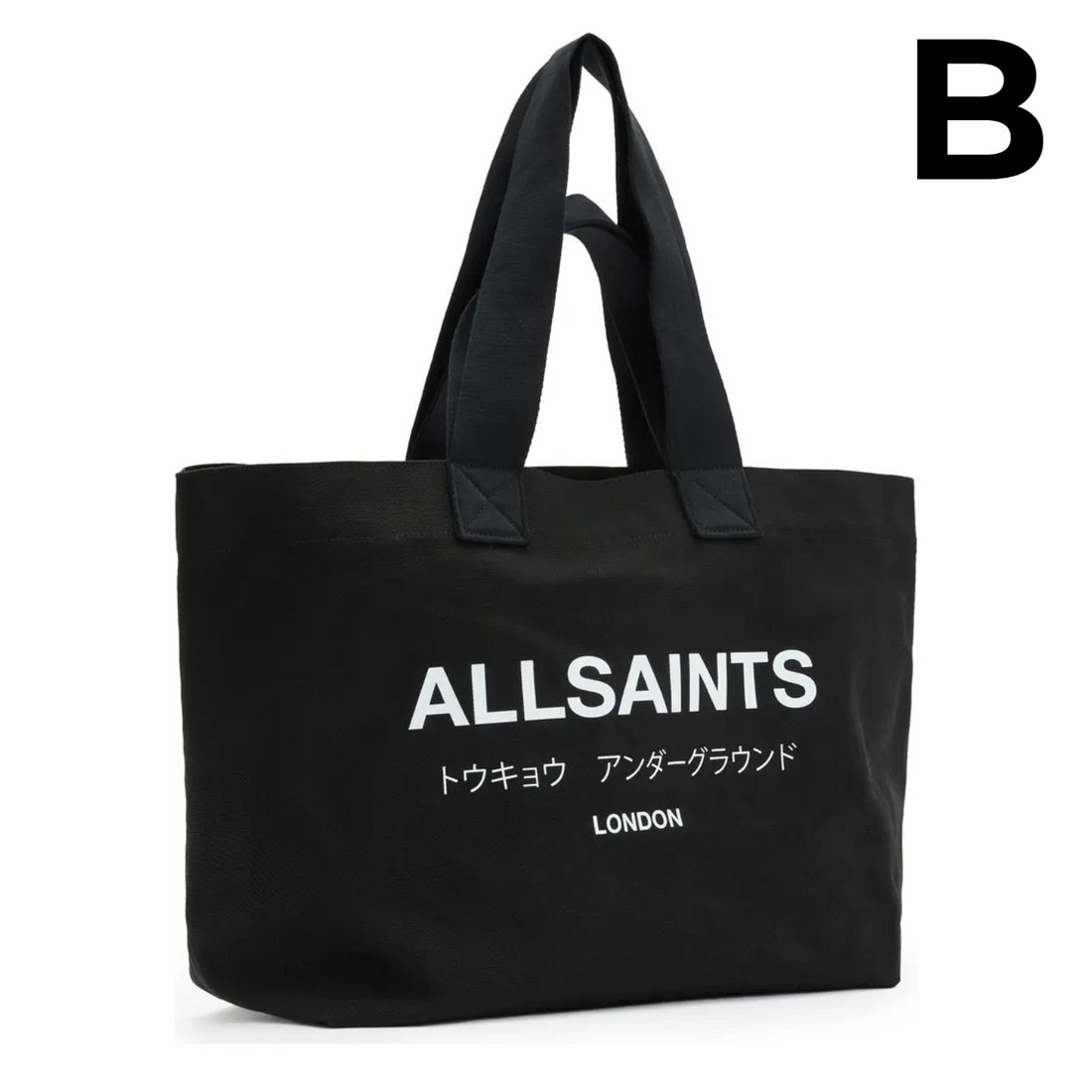 Ali Logo Cotton Canvas East/West Tote