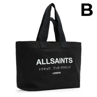 Ali Logo Cotton Canvas East/West Tote