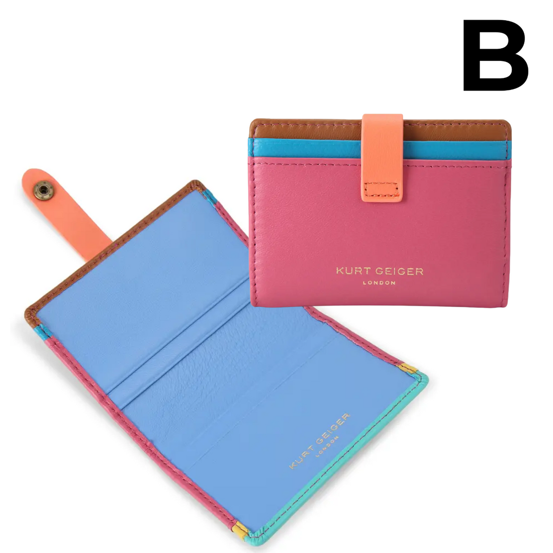 Kensington Colorblock Leather Multicard Holder PREVENTA