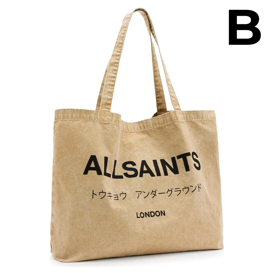 Ali Logo Cotton Canvas East/West Tote PREVENTA -72% 🔥