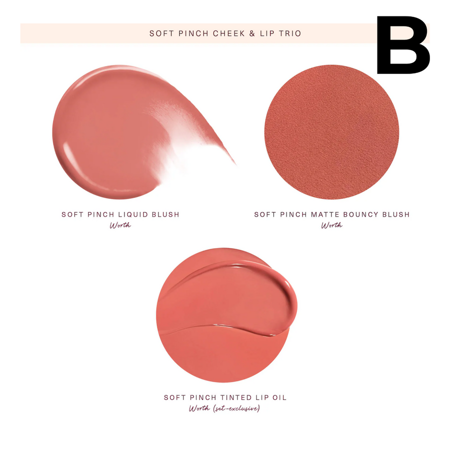 Soft Pinch Cheek & Lip Trio Makeup Gift Set PREVENTA