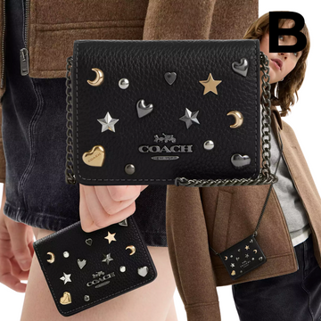 Mini Wallet On A Chain With Rivets PREVENTA