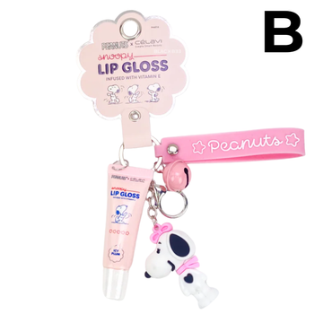 SNOOPY LIP GLOSS + LLAVERO