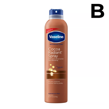 Vaseline Intensive Care Cocoa Radiant Spray Moisturizer Cocoa Butter - 6.5oz 184 G