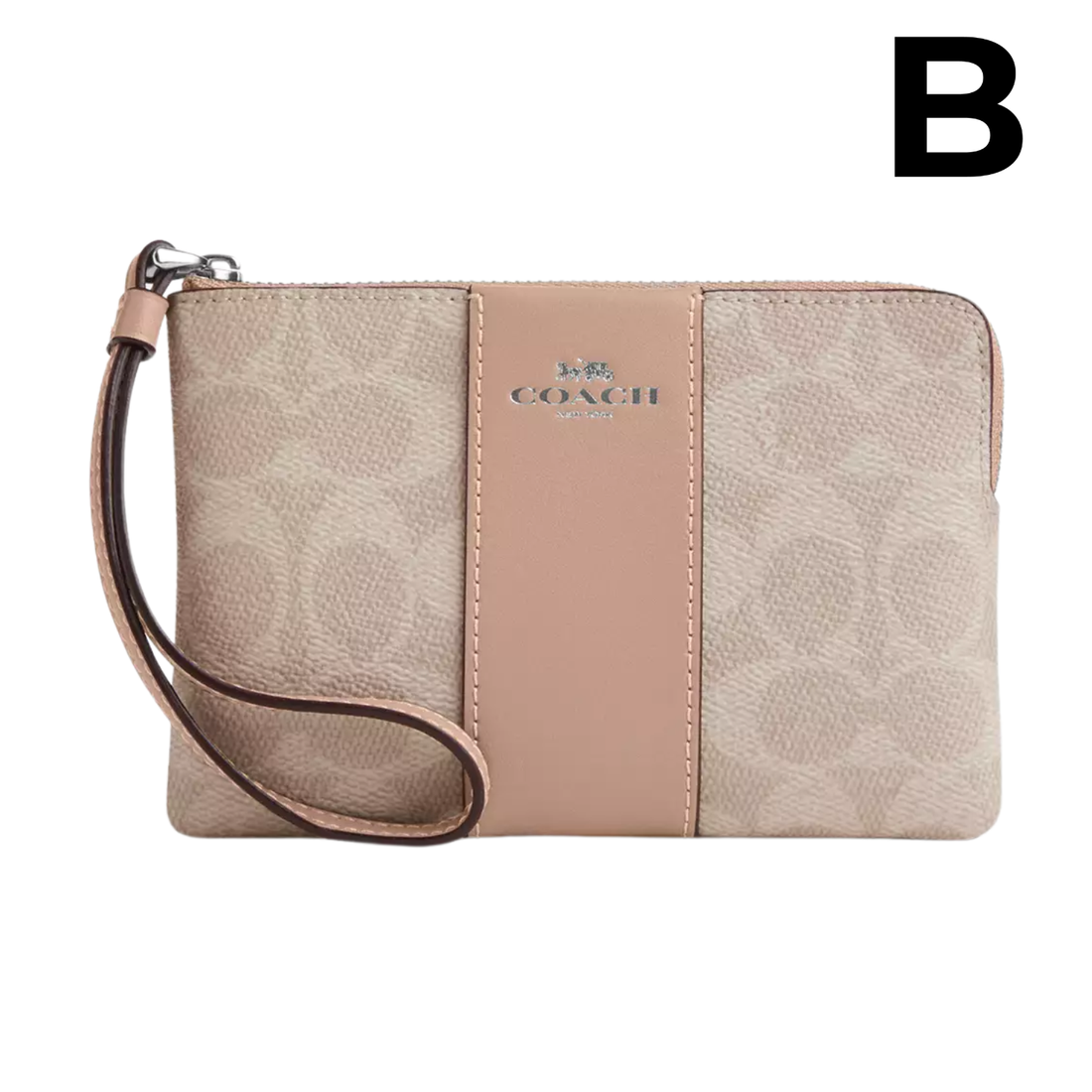 Corner Zip Wristlet With Signature Canvas **PREVENTA**