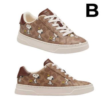 Coach X Peanuts High Line Sneaker In Signature Canvas With Snoopy Print PREVENTA