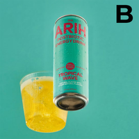 ARIH Postbiotic Energy Drink, Zero Sugar Clean Energy Drink with 100mg Natural Caffeine, Blush Berry, 12 fl oz INDIVIDUAL **PREVENTA**