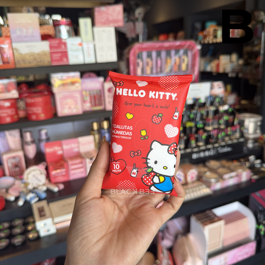 HELLO KITTY TOALLAS ANTIBACTERIAL DE BOLSILLO