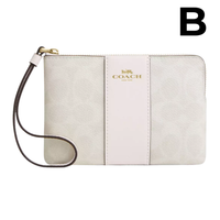 Corner Zip Wristlet With Signature Canvas **PREVENTA**